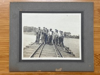 Vintage Railroad Photo Workers