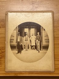 Vintage Photo Of Men In Front Loomis Opera House Willimantic CT