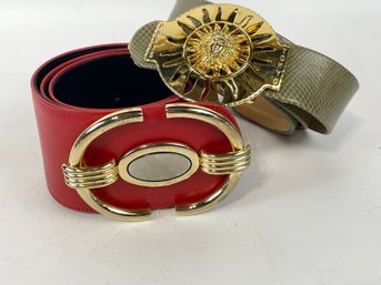 Pair Of Vintage Belts And Buckles