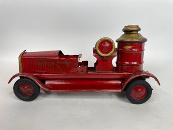 Vintage Pressed Steel 16' Fire Truck