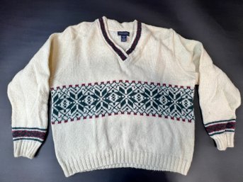 Vintage Lands End Wool Sweater Size XL