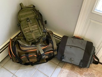 Gently Used LL Bean Duffle Bag With Backpack