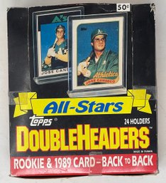 Unopened 1989 Topps All-Stars Double Headers Wax Box