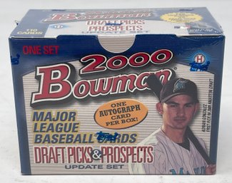 Factory Sealed 2000 Bowman Baseball Draft Picks& Prospects Set 1 Auto Per Box!