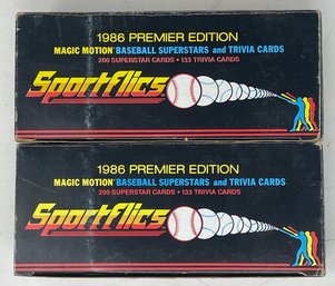 Lot Of (2) 1986 Sportflics Baseball Sets W/ Bonds Rookie