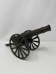 Large Vintage Brass Cannon