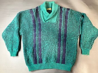 Vintage Irish Wool Sweater - The Carlton !!!! Size Xl