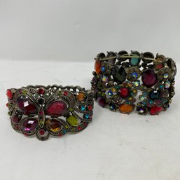 Pair Of Costume Jewelry Bracelets