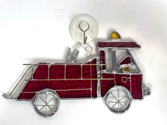 Stain Glass Fire Truck