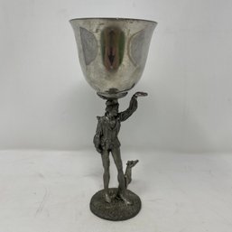 Vintage Gallo Pewter Page / Dog Chalice 'More Than Yesterday Less Than Tomorrow'