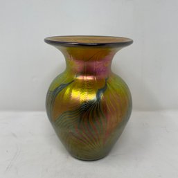 Beautiful Lundberg Studios Art Glass Vase