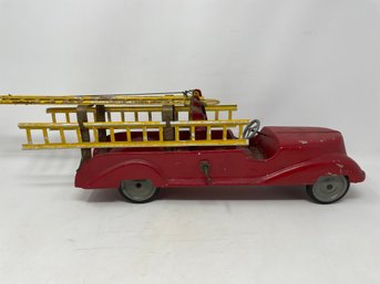 Rare 1930s 1940s Cast Aluminum Fire Truck Hubley? Great Condition