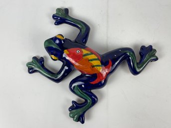 Mexican Pottery Wall Mount Frog