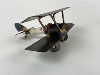 Vintage Spark Plug Airplane Sculpture