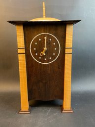 Vintage Mantel Clock Beautiful Wood Grains
