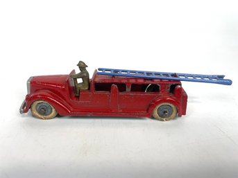 Tootsie Toys Fire Truck With Ladder And Driver