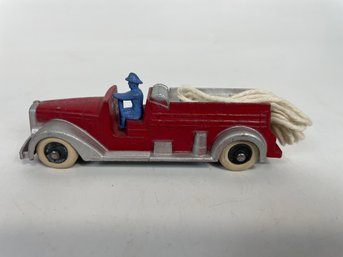 Tootsie Toys Fire Truck With String Hose And Driver
