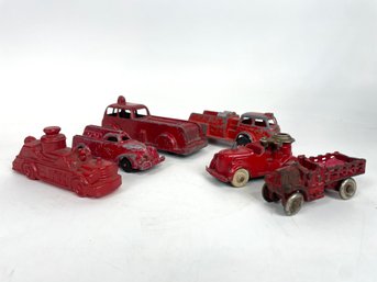 Vintage Die-cast Fire Trucks: Excel & Hubley