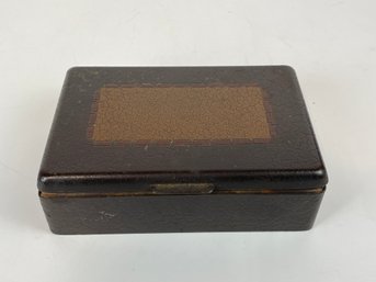 Vintage Lined Cigarette Box