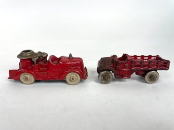 Lot Of Fire Truck Cast Iron