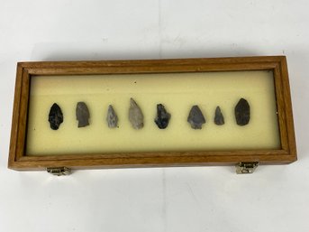 Arrow Head Collection In Display Case
