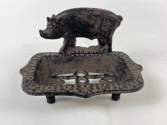 Cast Iron Pig Soap Dish