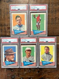 Lot Of 5 PSA Graded 1961 Fleer Baseball Cards (2)