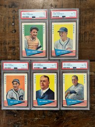 Lot Of 5 PSA Graded 1961 Fleer Baseball Cards (3)