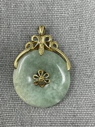 14k Pendant With Jade