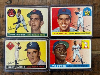 Lot Of 4 1955 Topps Baseball Cards (4)