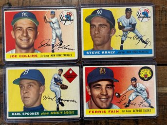 Lot Of 4 1955 Topps Baseball Cards (7)