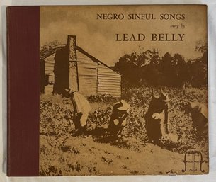 Rare Original 1939 Lead Belly 'Negro Sinful Songs' 5x 10' Shellac 78rpm Gatefold Set VG/VG Plus