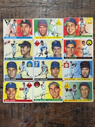 Lot Of 1955 Topps Baseball Cards (13)