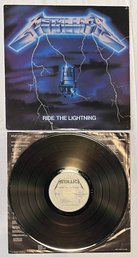 1984 Metallica 'Ride The Lightning' Megaforce True 1st Pressing Silver Labels W/ Original Inner Sleeve EX/NM