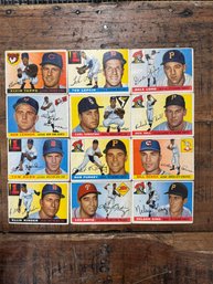 Lot Of 1955 Topps Baseball Cards (16)