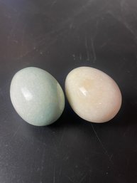 Pair Of Stone Eggs