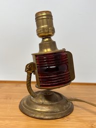 Vintage Brass Nautical Table Lamp