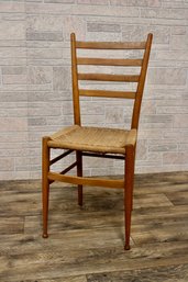 1960 Teak Rope Dining Chair In The Style Of Gio Ponti