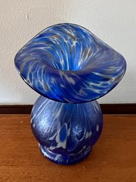 Vintage Hand Blown Glass Art Vase