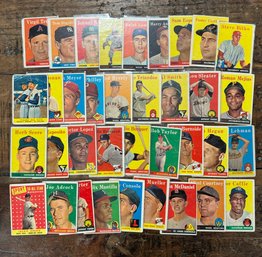 1958 Topps Baseball Card Lot (21)