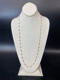 18k And Ruby Necklace By Ross Simons 4.34g