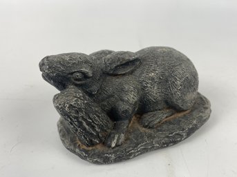 Cast Stone Rabbit Figure