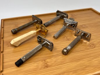 Collection Of Vintage Safety Razors Including GEM