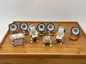 Collection Of Miniature Porcelain Collectibles