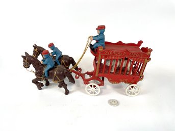 Cast Iron Circus Horse Drawn Wagon