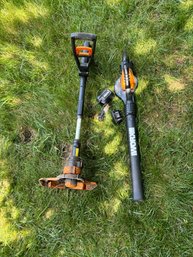 Worx Trimmer And Leaf Blower