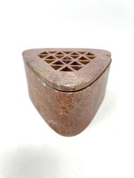 Carved Stone Vanity Box