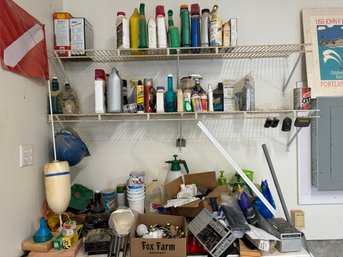 Large Garage Lot Hardware Chemicals And More