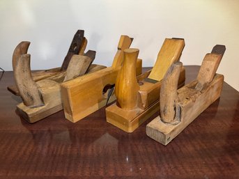 Group Of Vintage Wood Block Planes Including Steiner (Germany)