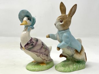 Pair Of Beatrix Potter Porcelain Figures